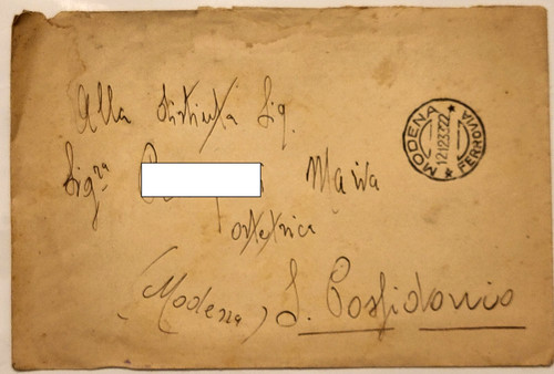 Busta viaggiata 1933 timbro - viaggiata,