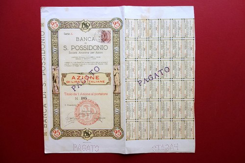 Azione certificato azionario - certificato,